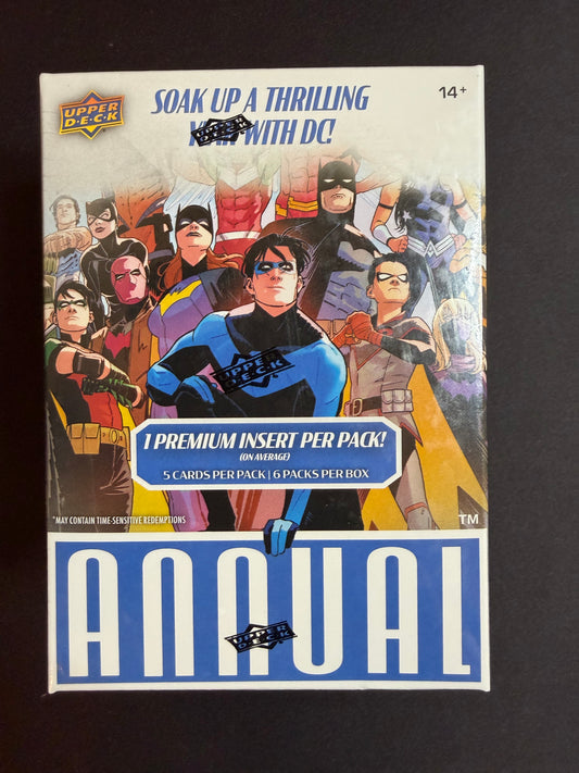 2023-2024 Upper Deck DC Annual Trading Cards Sealed 6 Pack Blaster Box