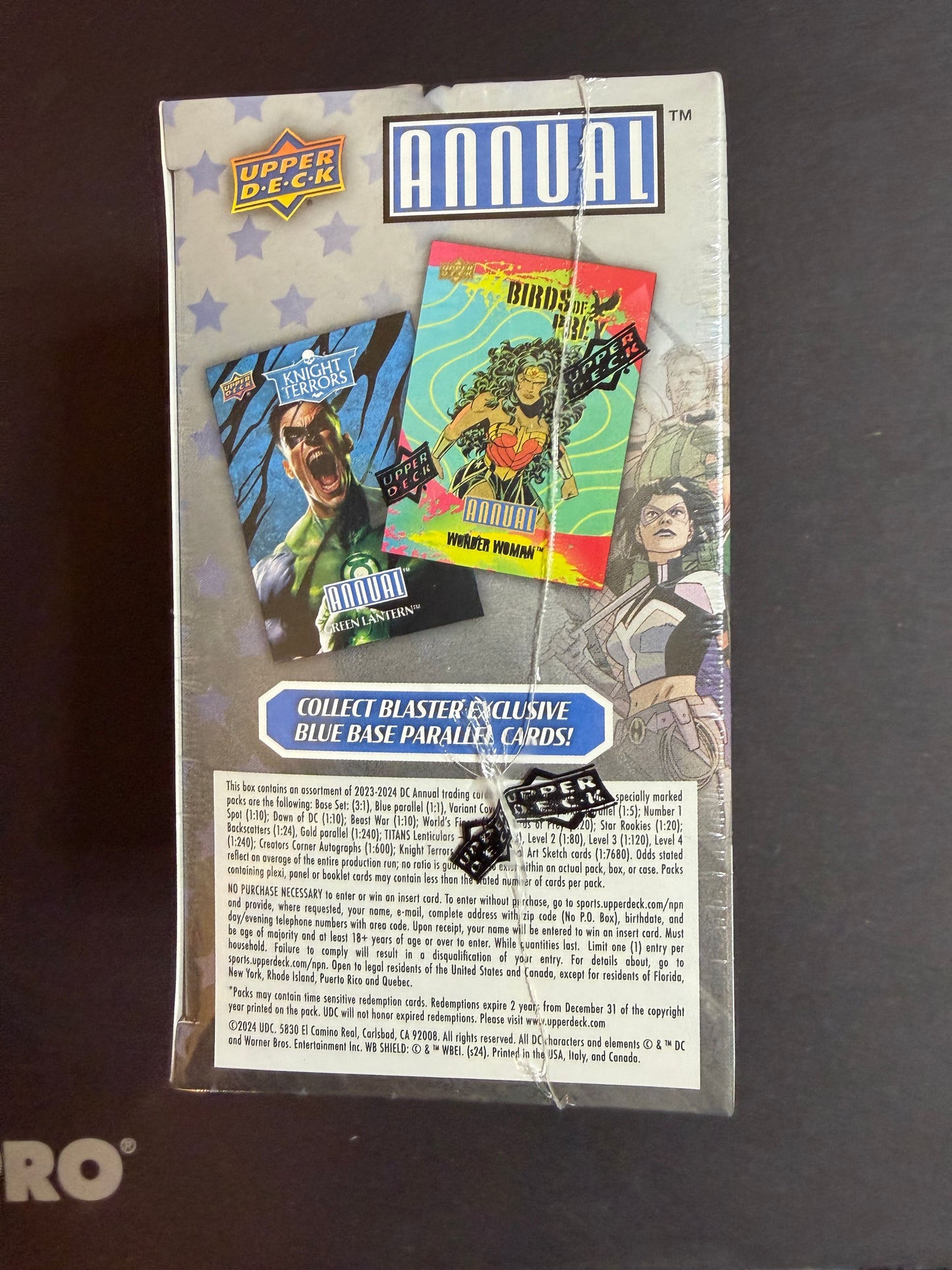 2023-2024 Upper Deck DC Annual Trading Cards Sealed 6 Pack Blaster Box