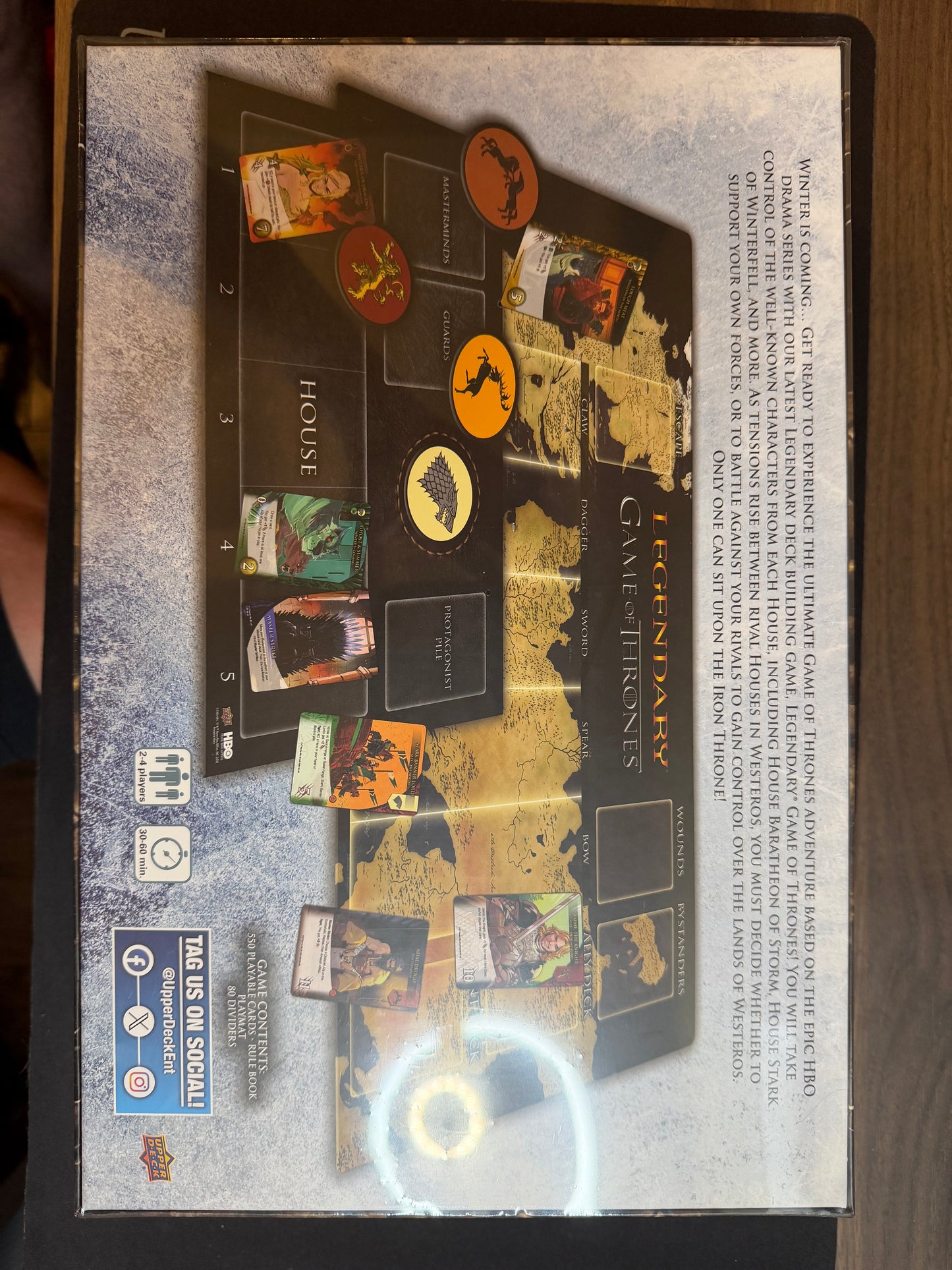 Upper Deck Legendary Game of Thrones Deck Building Game