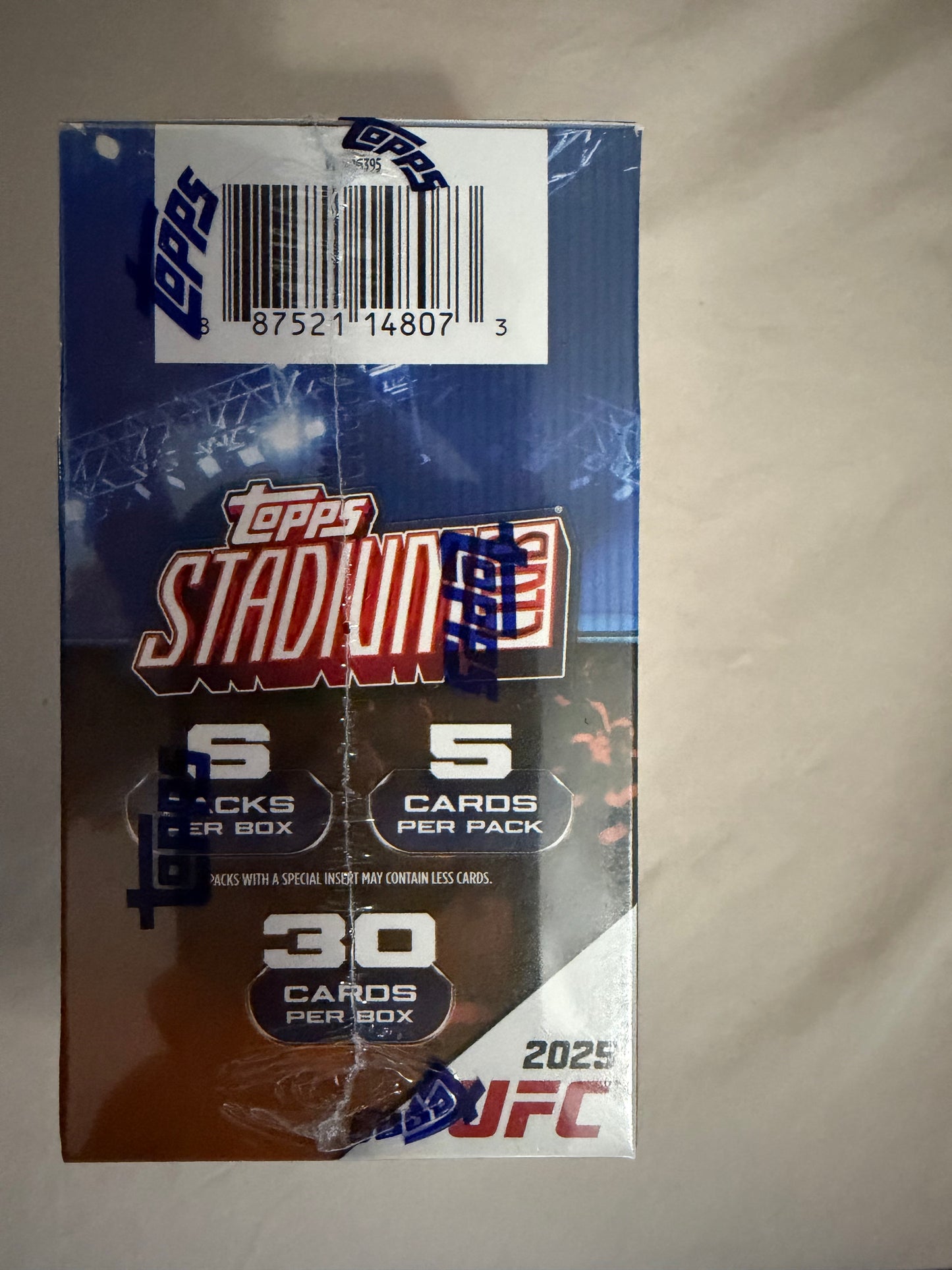 2025 Topps Stadium Club UFC with 3 Exclusive Chrome Xfractor Parralels Mega Box