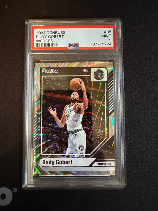 2024 Donruss #95 Rudy Gobert Wedges PSA 9.0 Mint Minnesota Timberwolves Card