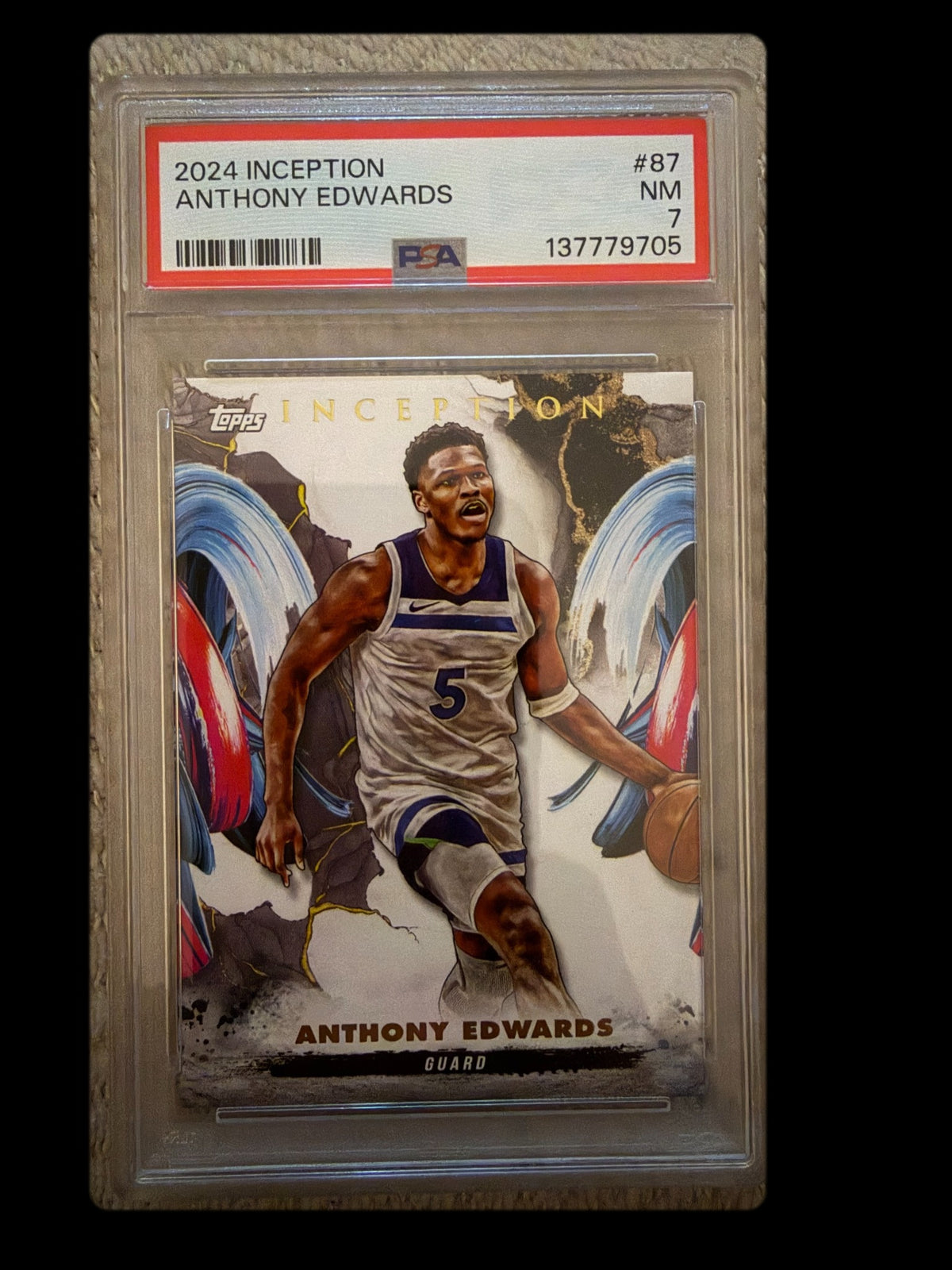 Anthony Edwards PSA 7 front
