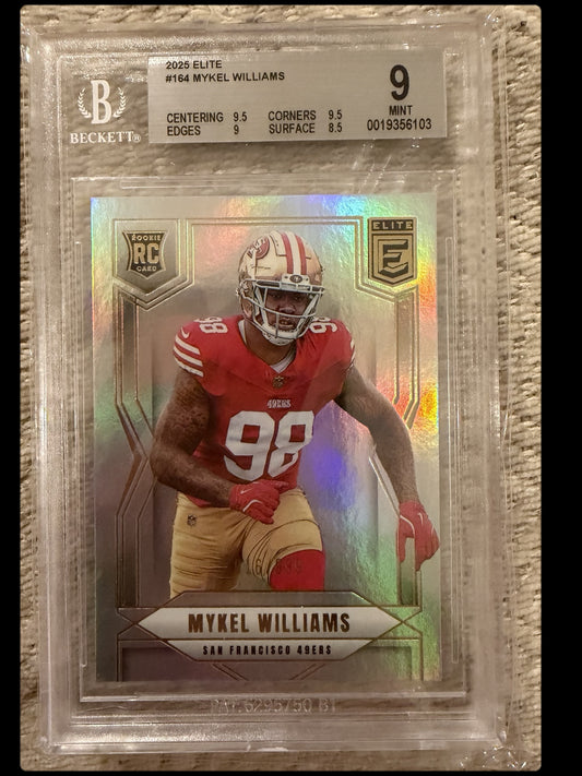 Mykel Williams graded card front