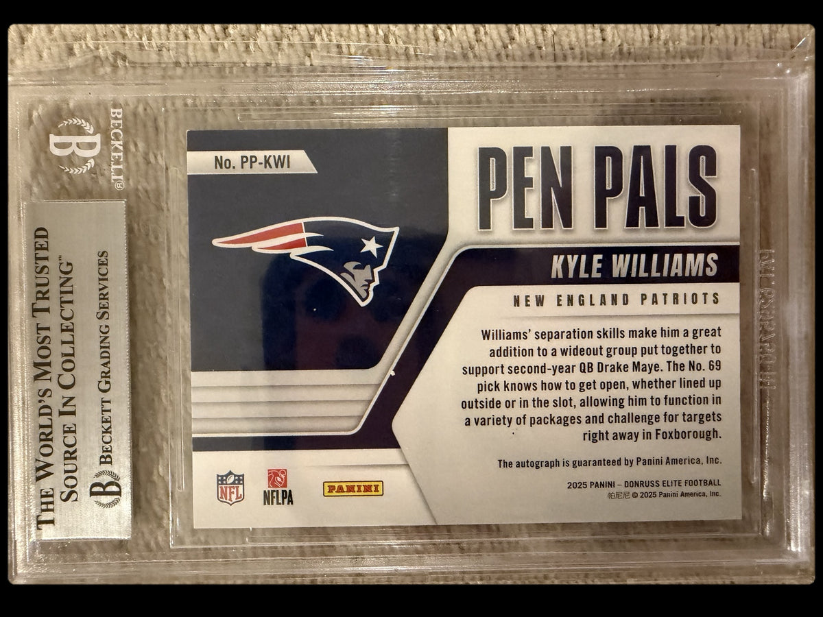 Kyle Williams graded card back