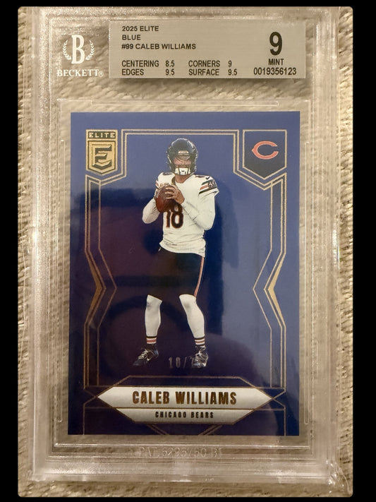 Caleb Williams graded card front