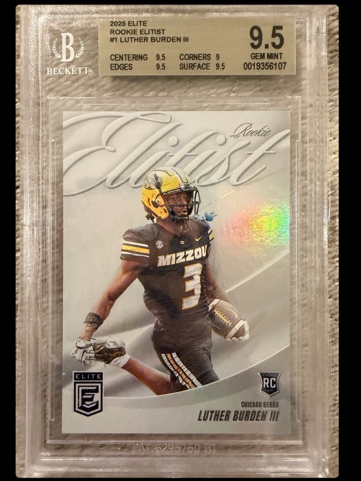 Luther Burden III graded card front