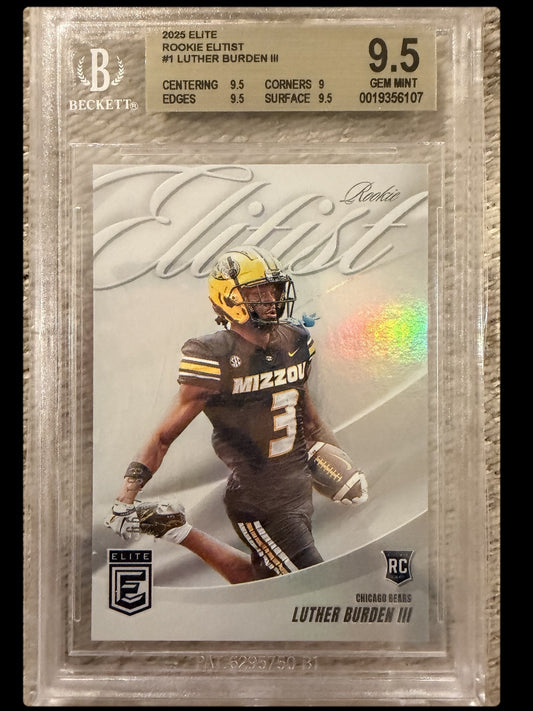 Luther Burden III graded card front