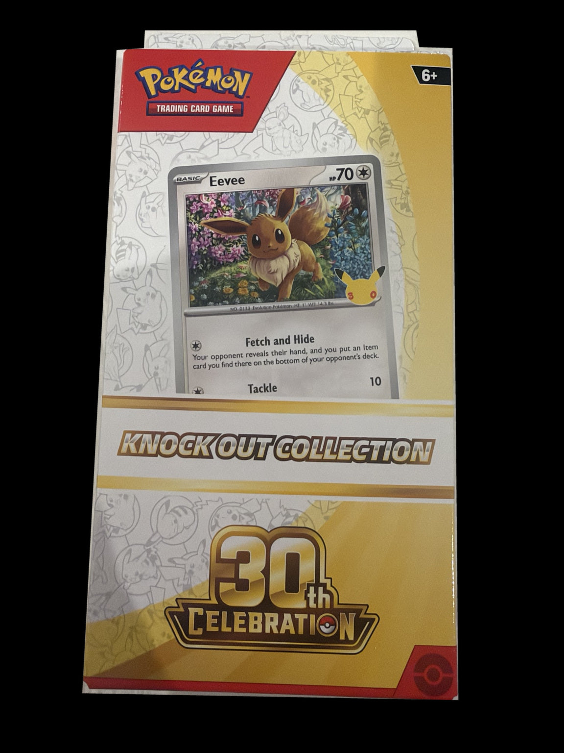 Pokémon TCG 30th Celebration Eevee Knock Out Collection sealed box front