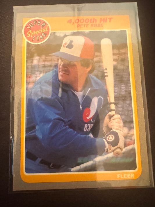 1985 Fleer #640 Pete Rose Card
