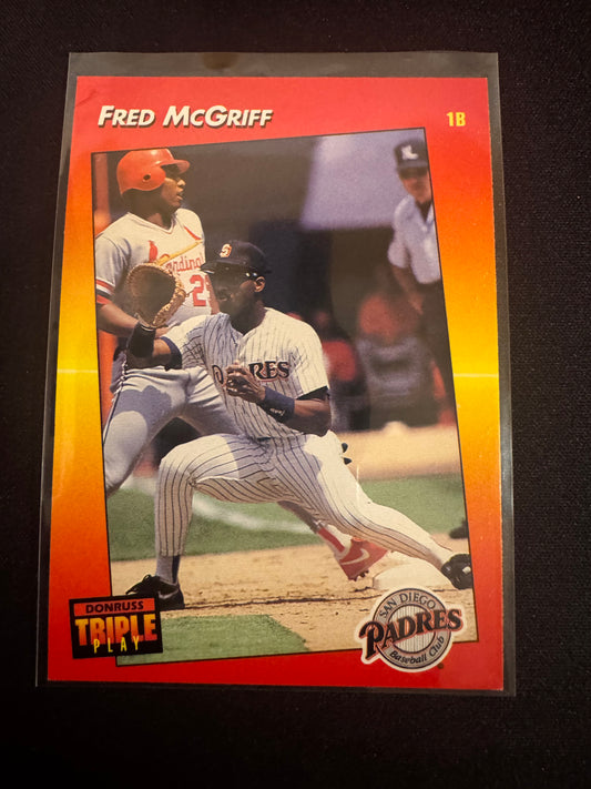 1992 Donruss Triple Play #87 Fred McGriff Card