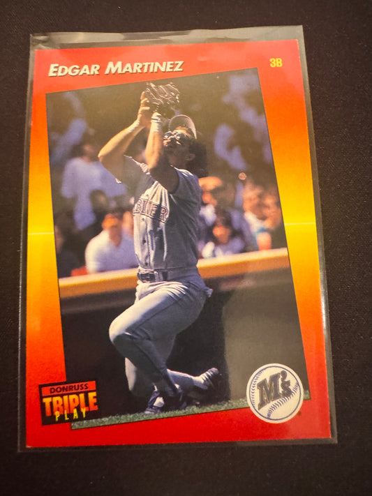 1992 Donruss Triple Play #127 Edgar Martinez Card