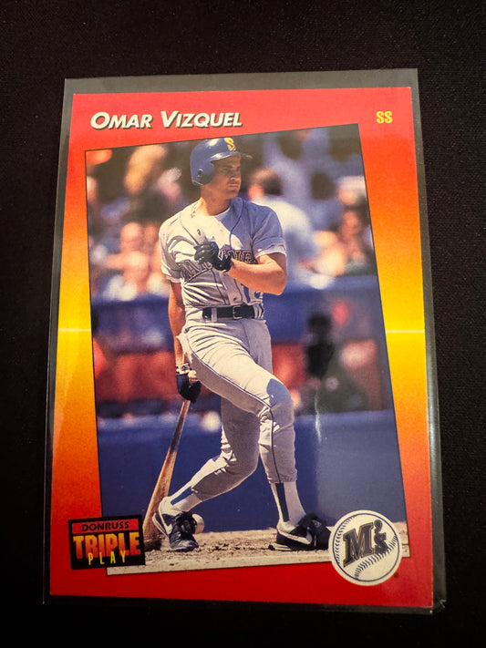 1992 Donruss Triple Play #137 Omar Vizquel Card