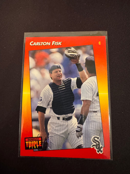 1992 Donruss Triple Play #149 Carlton Fisk Card