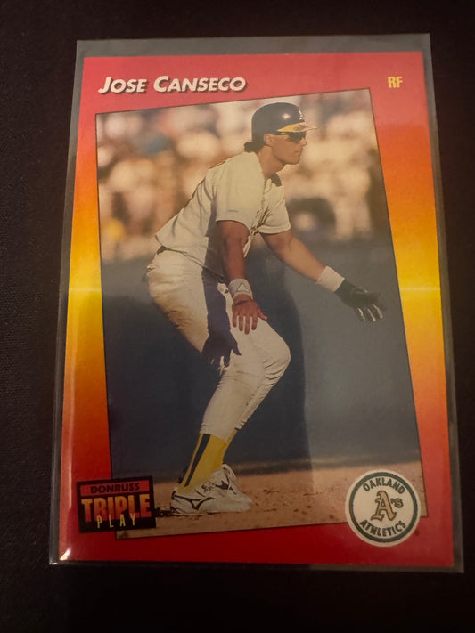 1992 Donruss Triple Play #214 Jose Canseco Card