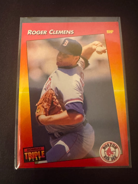 1992 Donruss Triple Play #216 Roger Clemens Card