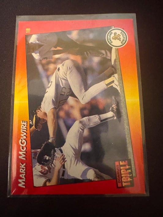 1992 Donruss Triple Play #262 Mark McGwire Card