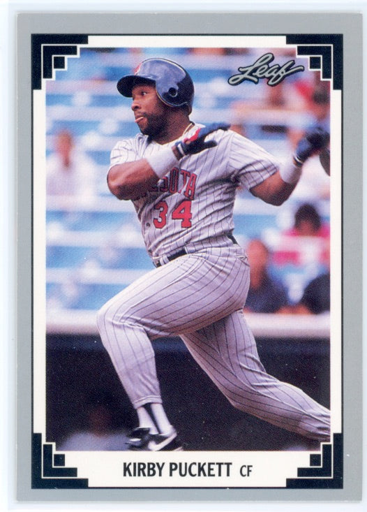 1991 Leaf #208 Kirby Puckett Card