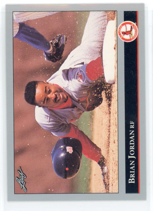 1992 Leaf #337 Brian Jordan RC Card