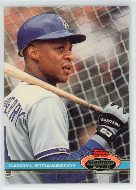 1991 Topps Stadium Club #301 Darryl Strawberry Card