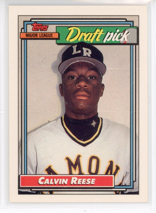 1992 Topps #714 Calvin Reese RC Card