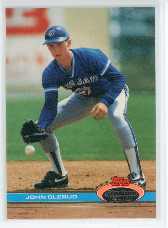 Tarjeta de John Olerud n.° 482 del Topps Stadium Club de 1991