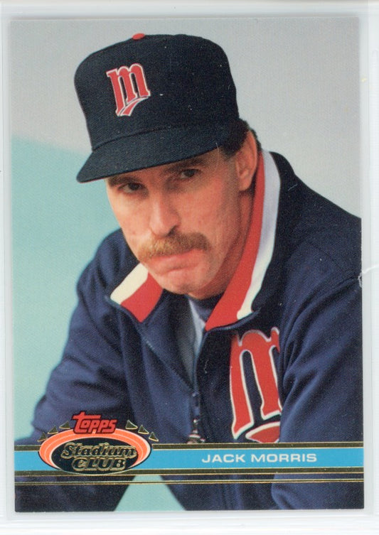 1991 Topps Stadium Club #447 Jack Morris Card