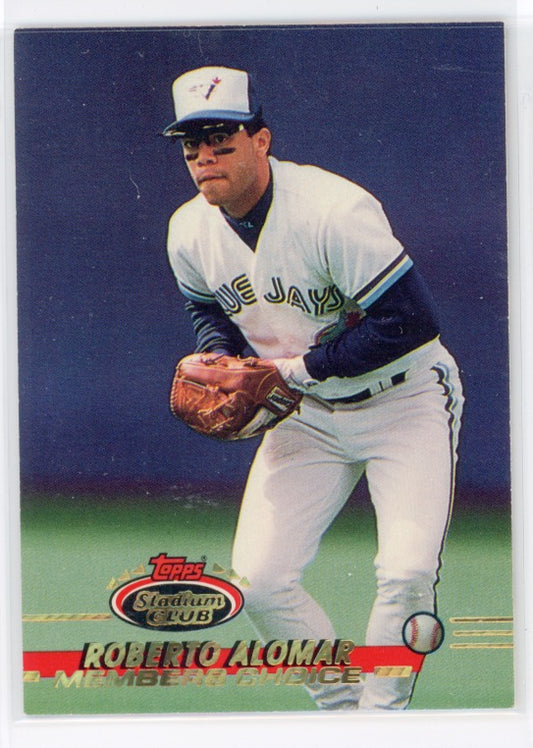 Tarjeta Roberto Alomar n.° 596 de Topps Stadium Club Members Choice de 1993