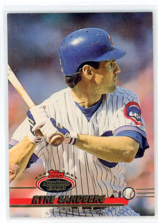 Tarjeta Ryne Sandberg n.° 366 del Topps Stadium Club de 1993