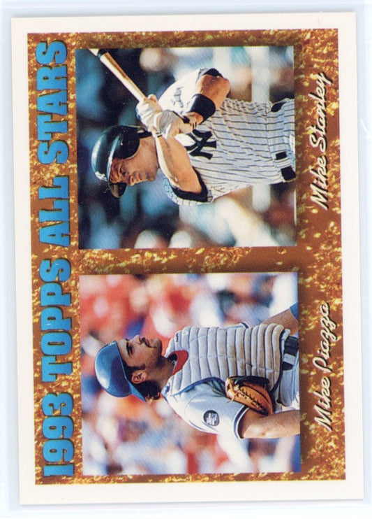 Tarjeta de Mike Stanley/Mike Piazza Topps n.° 391 de 1994