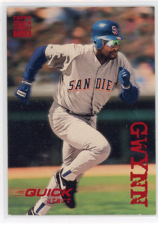 Tarjeta de inicio rápido n.° 537 de Tony Gwynn del Topps Stadium Club de 1994