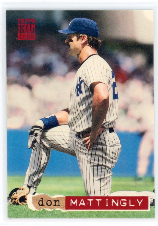 Tarjeta Don Mattingly n.° 195 del Topps Stadium Club de 1994