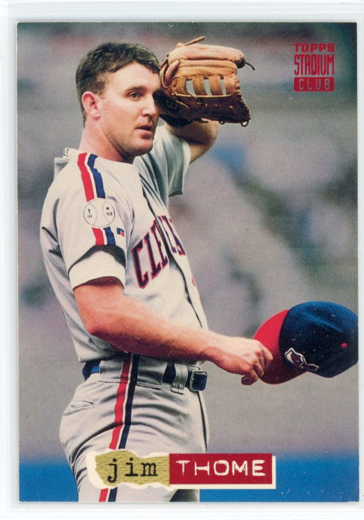 Tarjeta de Jim Thome del Topps Stadium Club n.° 257 de 1994