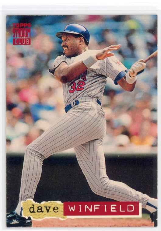 1994 Topps Stadium Club #288 Dave Winfield Card