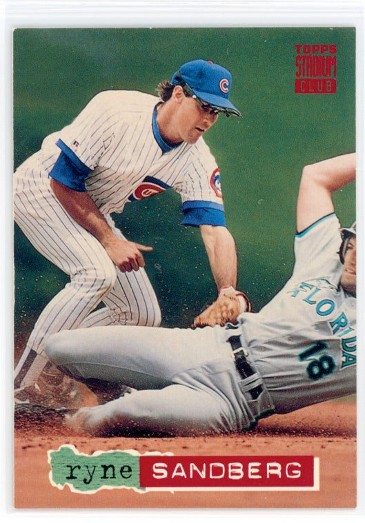 Tarjeta Ryne Sandberg n.° 397 del Topps Stadium Club de 1994