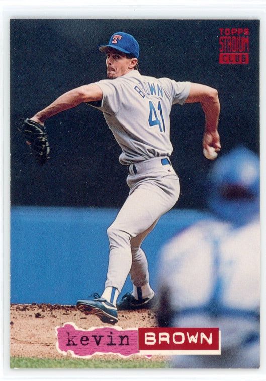 Tarjeta Kevin Brown n.° 382 del Topps Stadium Club de 1994