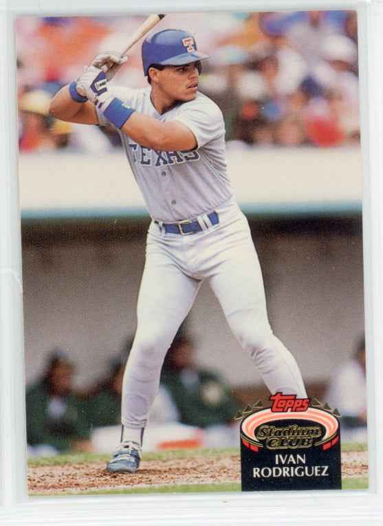 1992 Topps Stadium Club #415 Ivan Rodriguez Card