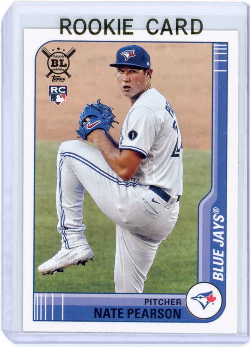 2021 Topps Big League #9 Nate Pearson Rookie (RC) Blue Jays Card