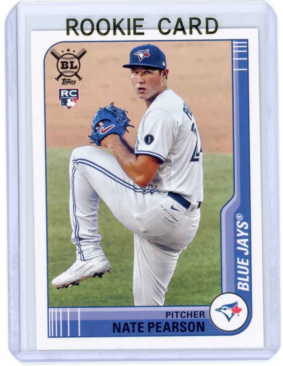 2021 Topps Big League #9 Nate Pearson Rookie (RC) Blue Jays Card