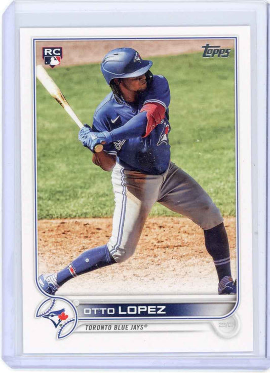 2022 Topps #422 Otto Lopez Rookie (RC) Blue Jays Card