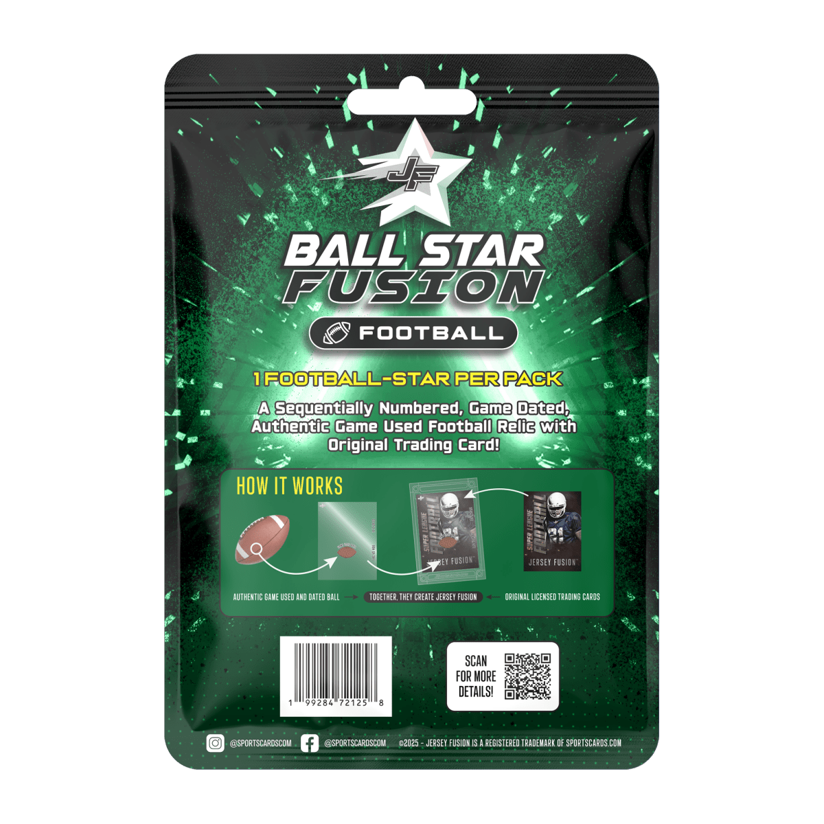 2025 BALL STAR FUSION - FOOTBALL EDITION - CASE (100 PACKS)