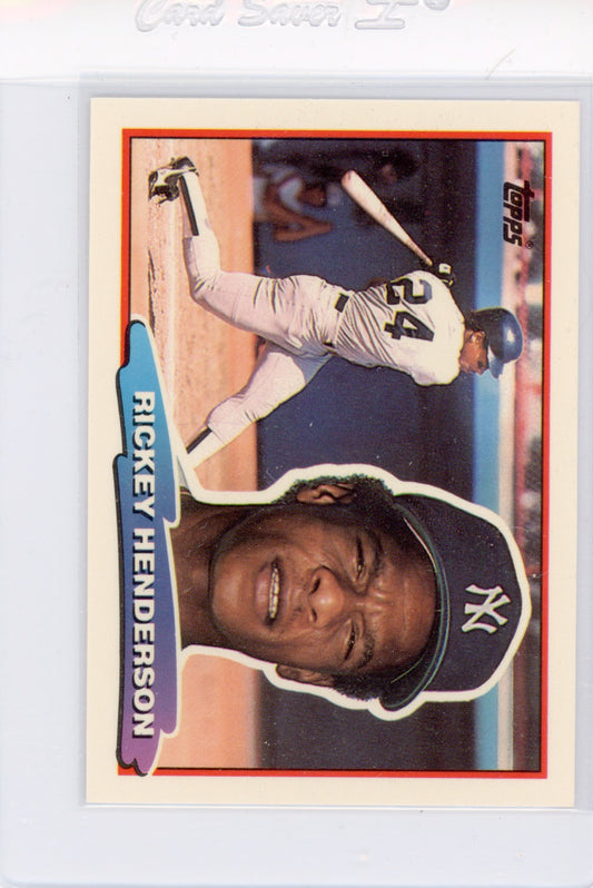 1988 Topps Big #165 Rickey Henderson Card