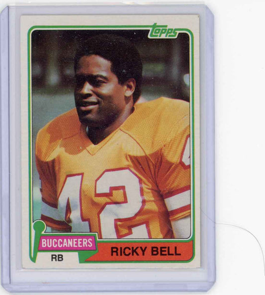 1981 Topps Rickey Bell #456 Tampa Bay Buccaneers Card