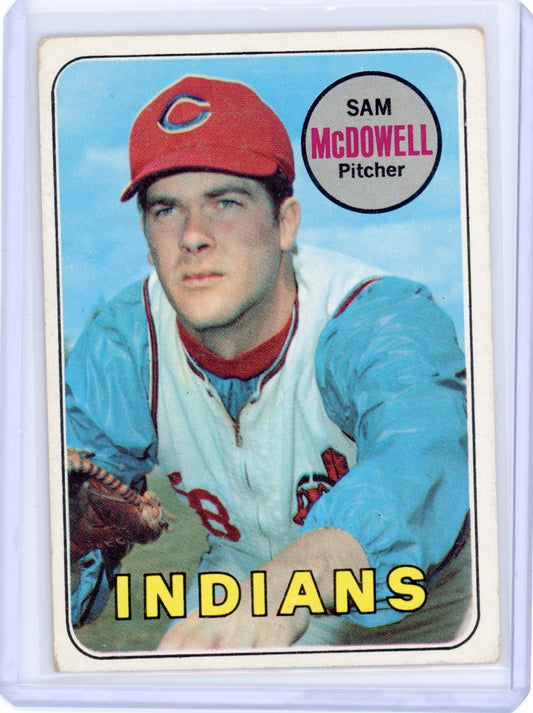 1969 Topps #220 Sam McDowell Card