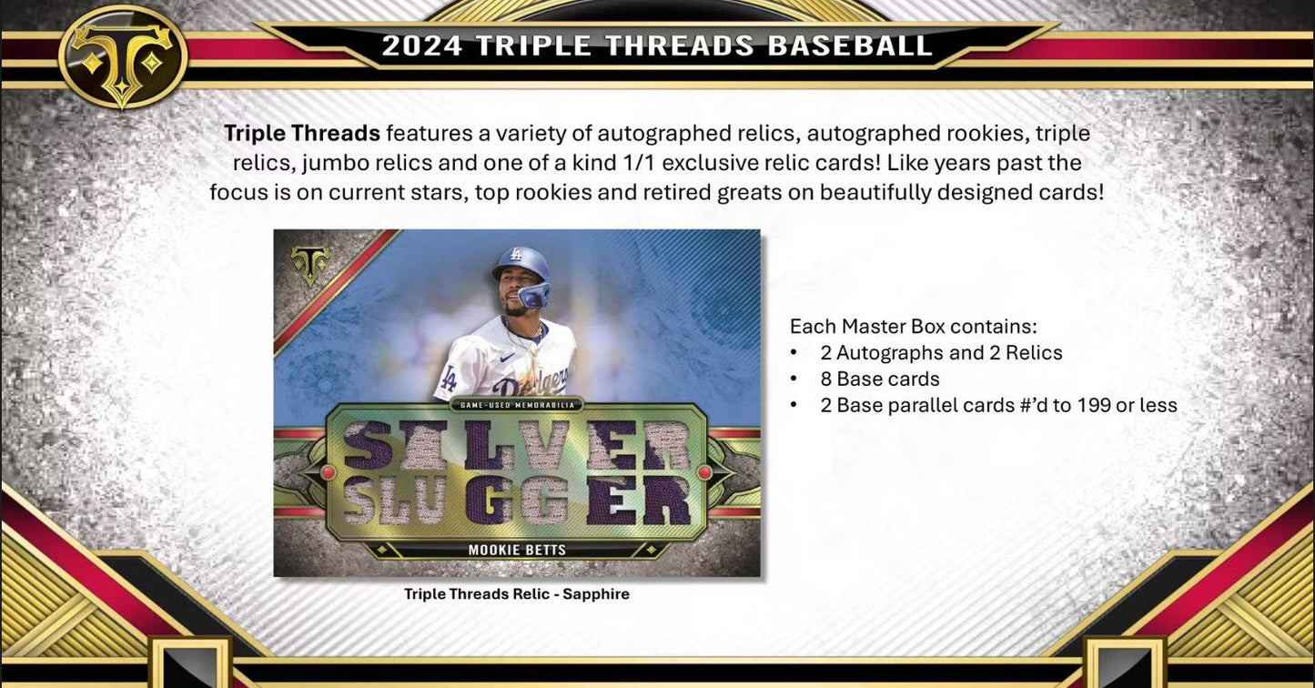 2024 Topps Triple Threads Baseball Hobby Box