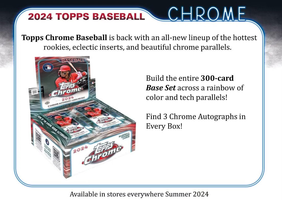 2024 Topps Chrome Baseball Hobby Jumbo Box