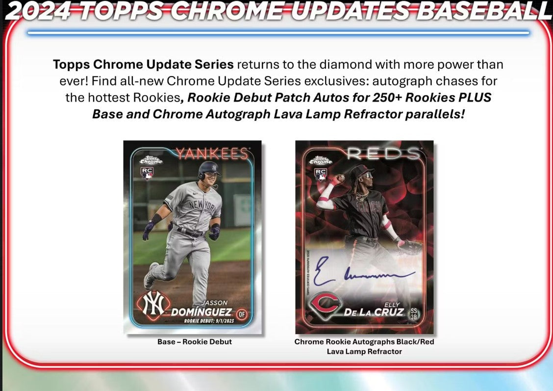 2024 Topps Chrome Update Series Baseball Hobby Box
