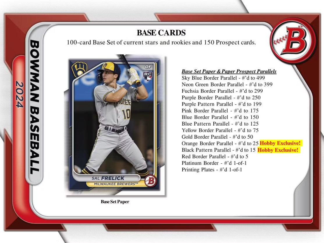 2024 Bowman Baseball Hobby Box
