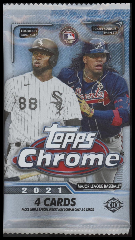 2021 Topps Chrome Baseball Hobby Box SINGLE PACK