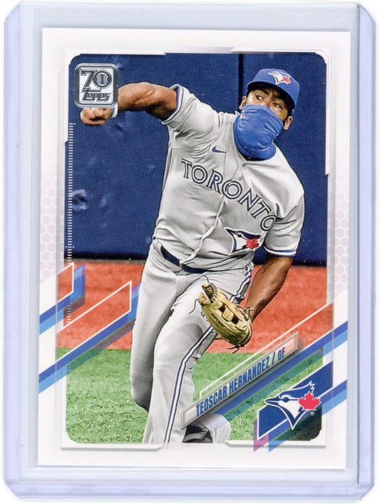 2021 Topps #299 Tedscar Hernandez Blue Jays Card
