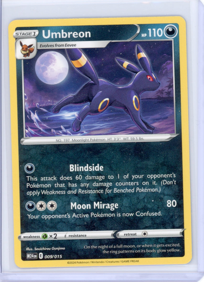2024 Pokemon TCG Umbreon 009/015 Mcdonald’s Promo Card